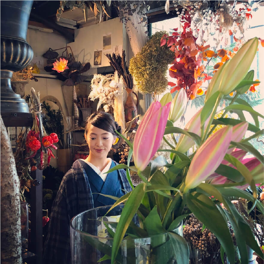 KIMONO MODERNの着姿コーディネート 1