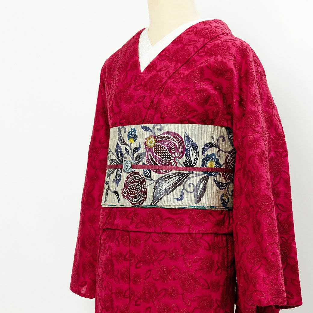 レース刺繍着物＞あざみ-柘榴-zakuro | 着物や浴衣なら和モダン着物