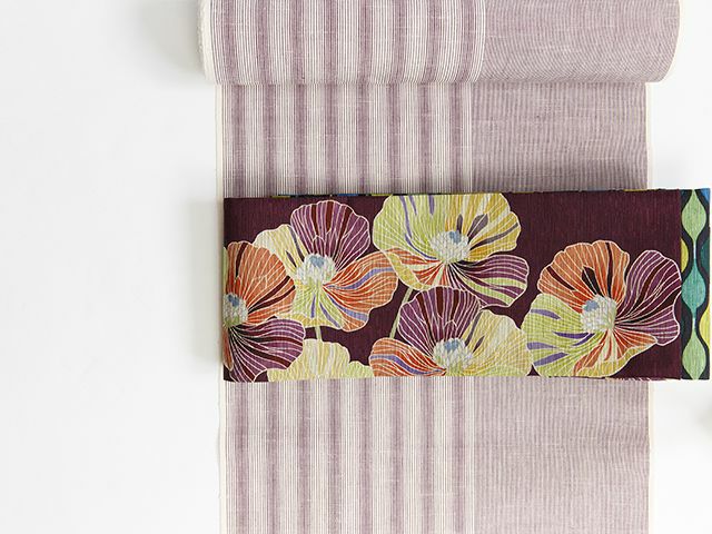 召しませ花＞リバーシブル半幅帯ーアネモネ | 着物や浴衣なら和モダン