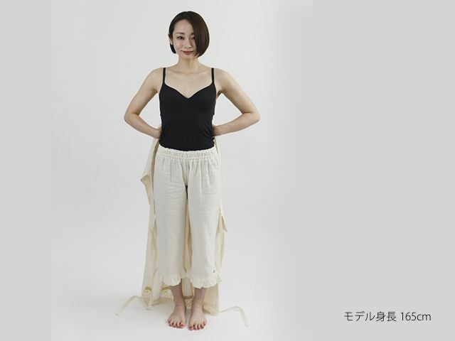 大人のステテコ＞腰履きタイプ 脱いでもかわいい、赤ちゃんWガーゼの