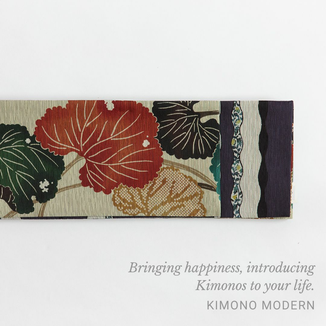 召しませ花＞リバーシブル半幅帯ー睡蓮 | 着物や浴衣なら和モダン着物