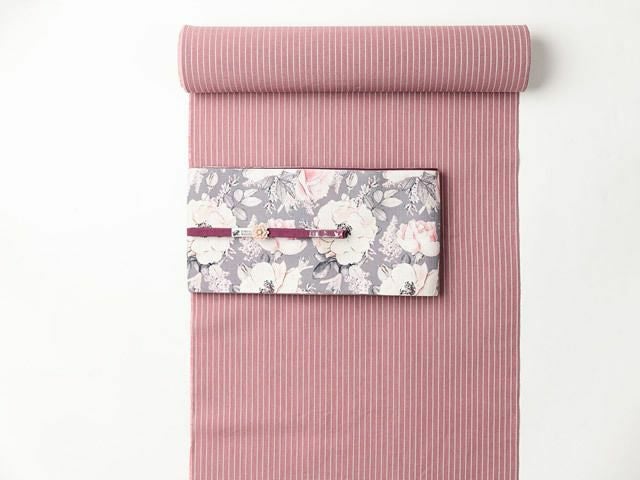 リバーシブル半幅帯-退屈とうつくしい日々（綿100%・390cm) | 着物や