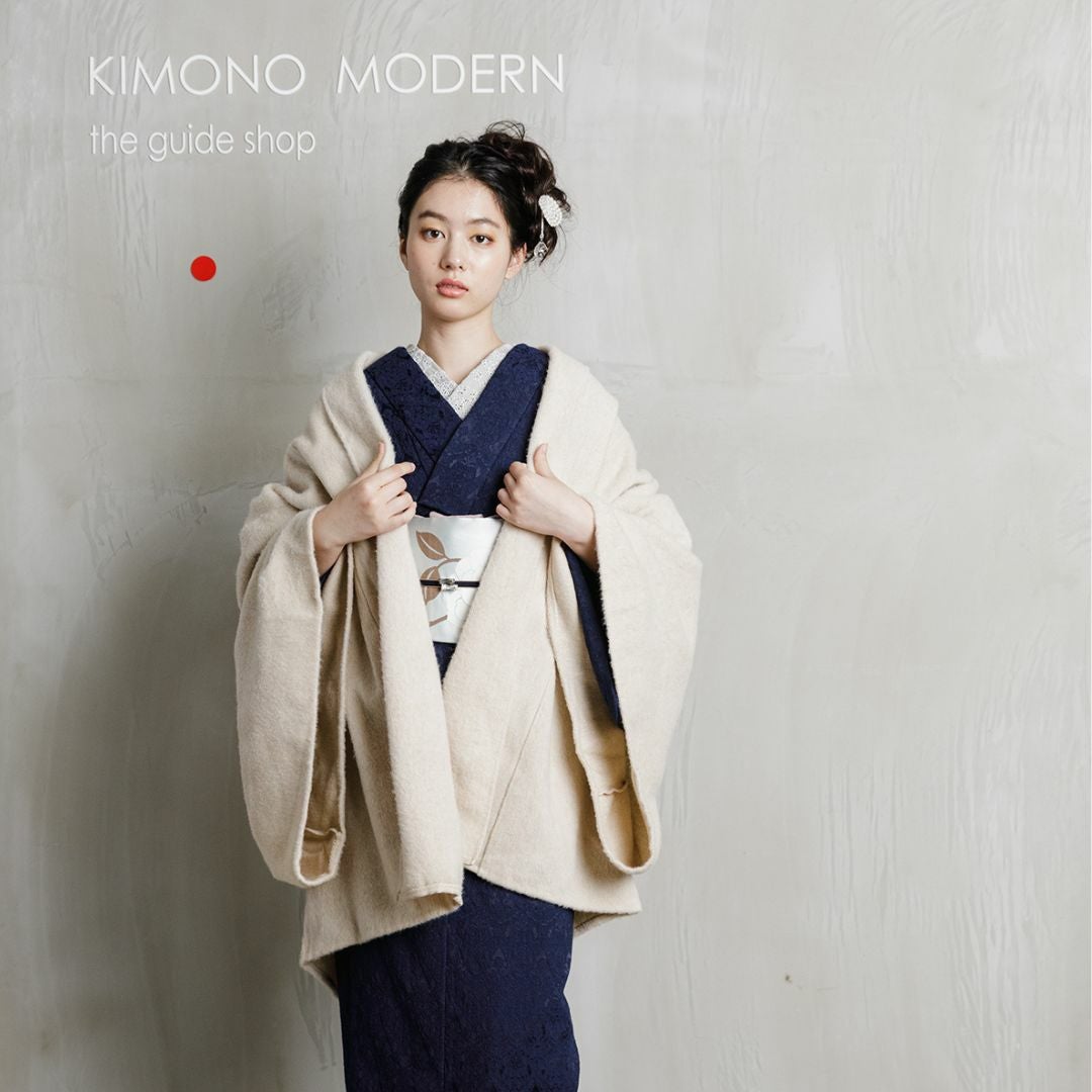 着物コート＞七緒掲載―Aラインドレープコート-アルパカ（5色） | 着物