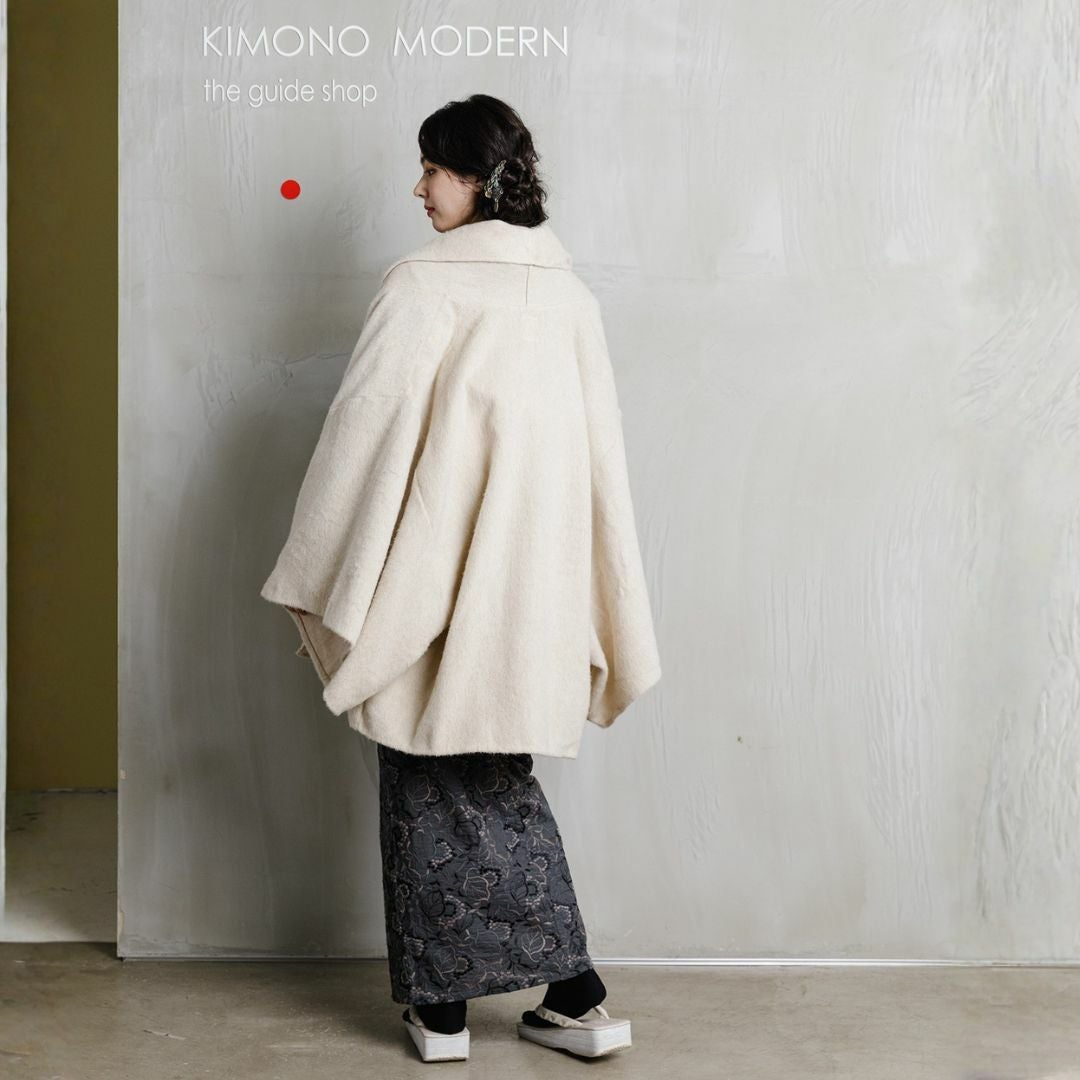 着物コート＞七緒掲載―Aラインドレープコート-アルパカ（5色） | 着物