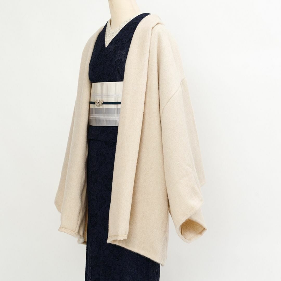 着物コート＞七緒掲載―Aラインドレープコート-アルパカ（5色） | 着物