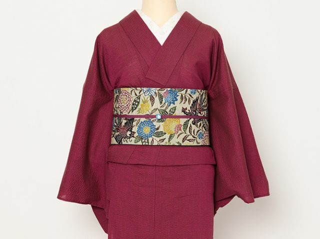 召しませ花＞リバーシブル半幅帯ー鳳凰更紗 | 着物や浴衣なら和モダン