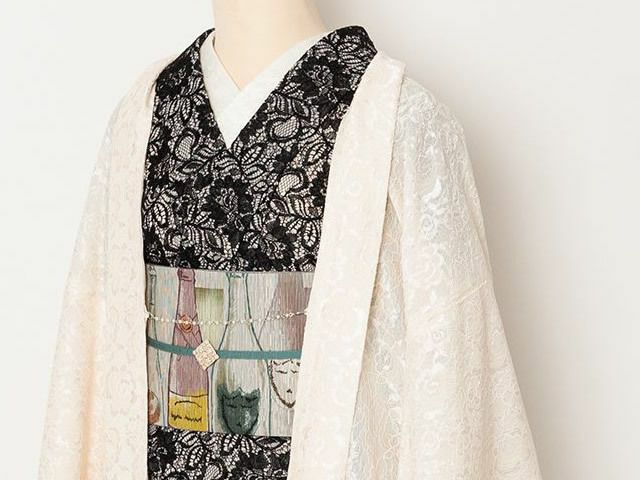 レース羽織＞透けないレースでちょっぴり格上げ-DRESSY羽織フェミニン