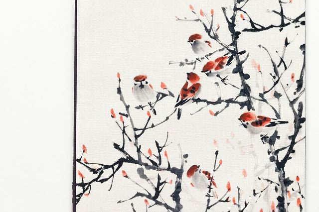 名古屋帯ーレトロMODERN京袋帯 - すずめ（綿100%） | 着物や浴衣なら和