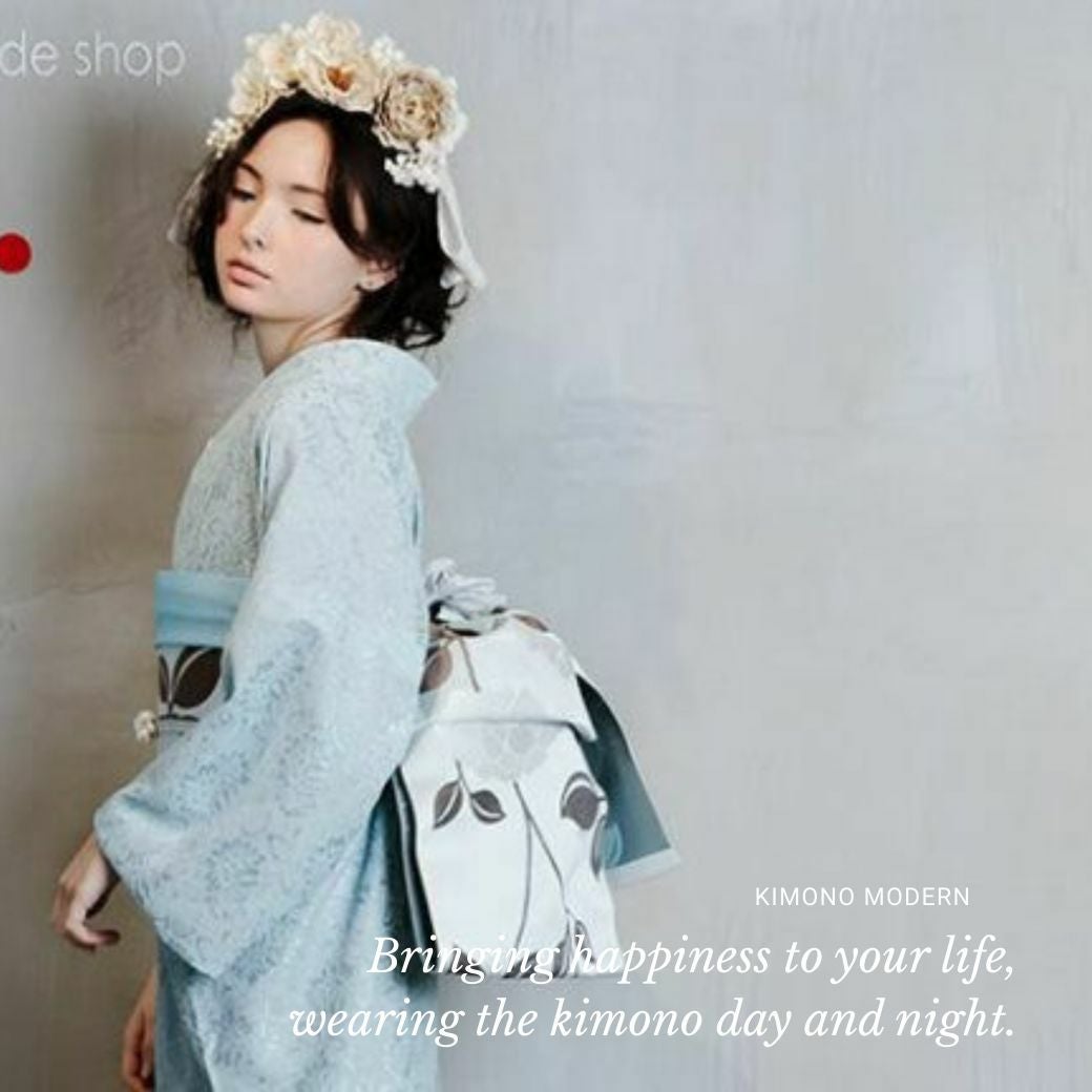 大人の兵児帯＞おめかしの日の、正絹兵児帯-博多織 大輪の花 | 着物や