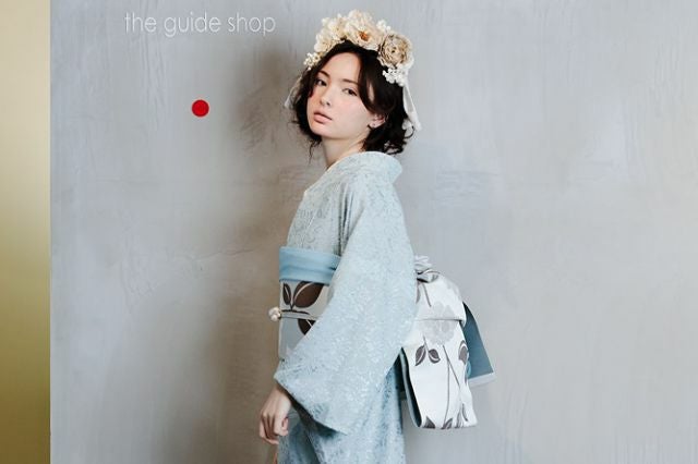 大人の兵児帯＞おめかしの日の、正絹兵児帯-博多織 大輪の花 | 着物や