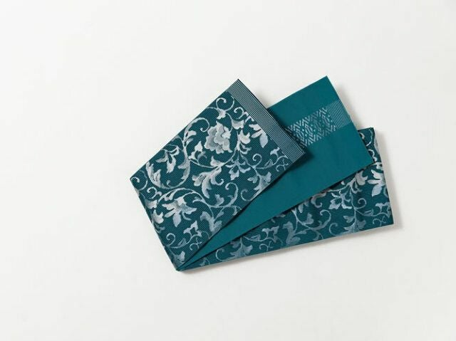 一部在庫限り／博多織半幅帯＞花唐草（正絹100%・別送品) | 着物や浴衣