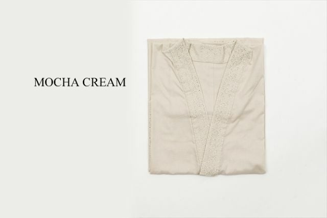 ワンピ襦袢＞普段着キモノにこれ一枚！Marrakech-MOCHA CREAM（M/L