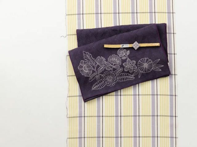 伊勢木綿 レモンイエロー トールサイズ 伊勢木綿＞ネオンイエロー（綿100%） | 着物や浴衣なら和モダン着物