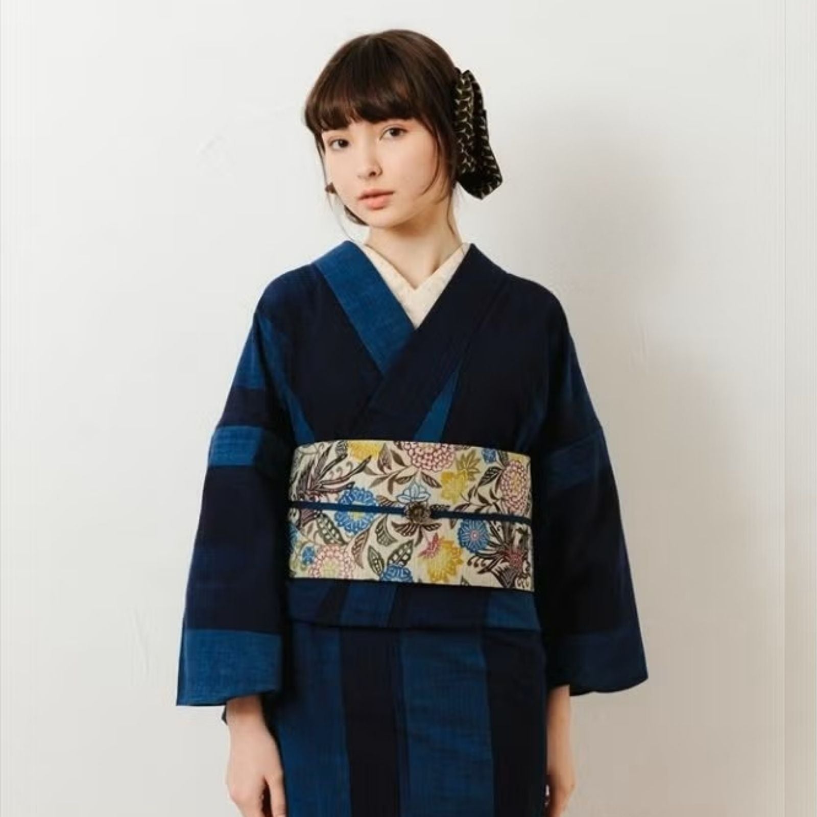 久留米絣ー現代的な色柄、昔ながらの伝統－藍Gradation（別送品・綿100