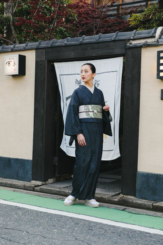 シルクデニム着物＞サンクチュアリ（水通し済み） | 着物や浴衣なら和