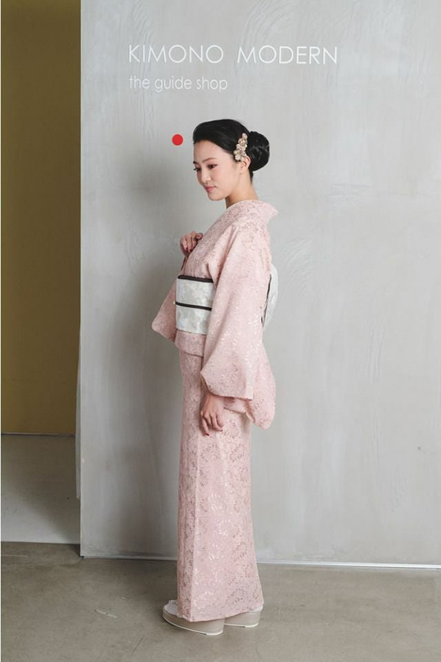 キモノモダン　レース着物　モダン　フレンチ格子 すぐにお届け＞ワンランクUPなおめかしの日にーDRESSY着物-コードレー