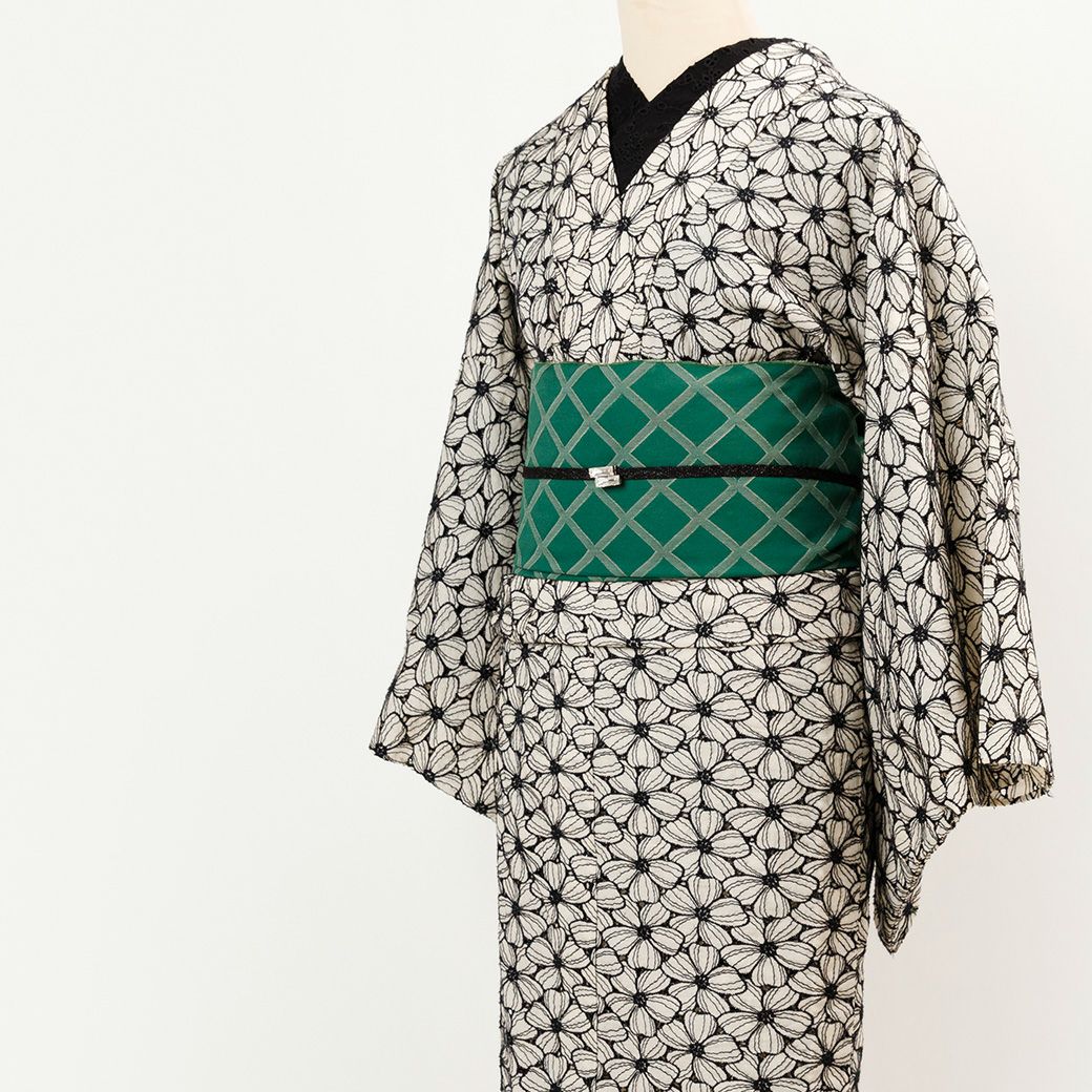 レース刺繍着物＞ハナミズキ－アイボリー | 着物や浴衣なら和モダン