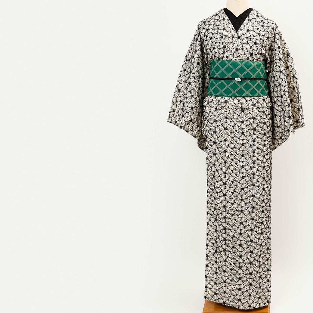 一点物 着物(ハナミズキ柄) レース刺繍着物＞ハナミズキ－アイボリー | 着物や浴衣なら和モダン
