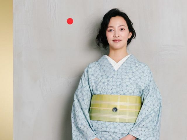 レース刺繍着物＞ハナミズキ－マーメイドblue | 着物や浴衣なら和