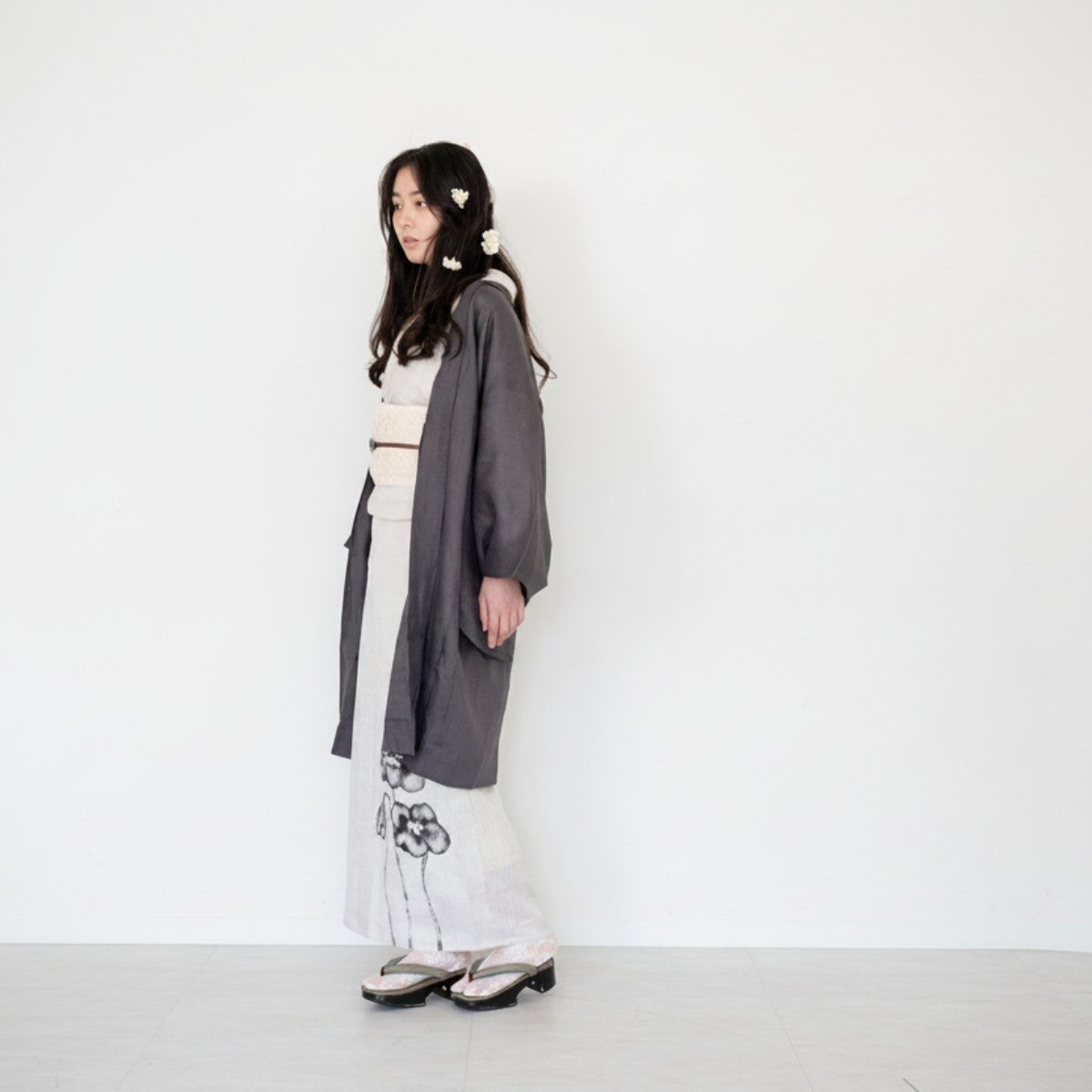 麻の薄羽織＞新色追加-フレンチリネンの羽織 - 陽炎kagerou（麻100