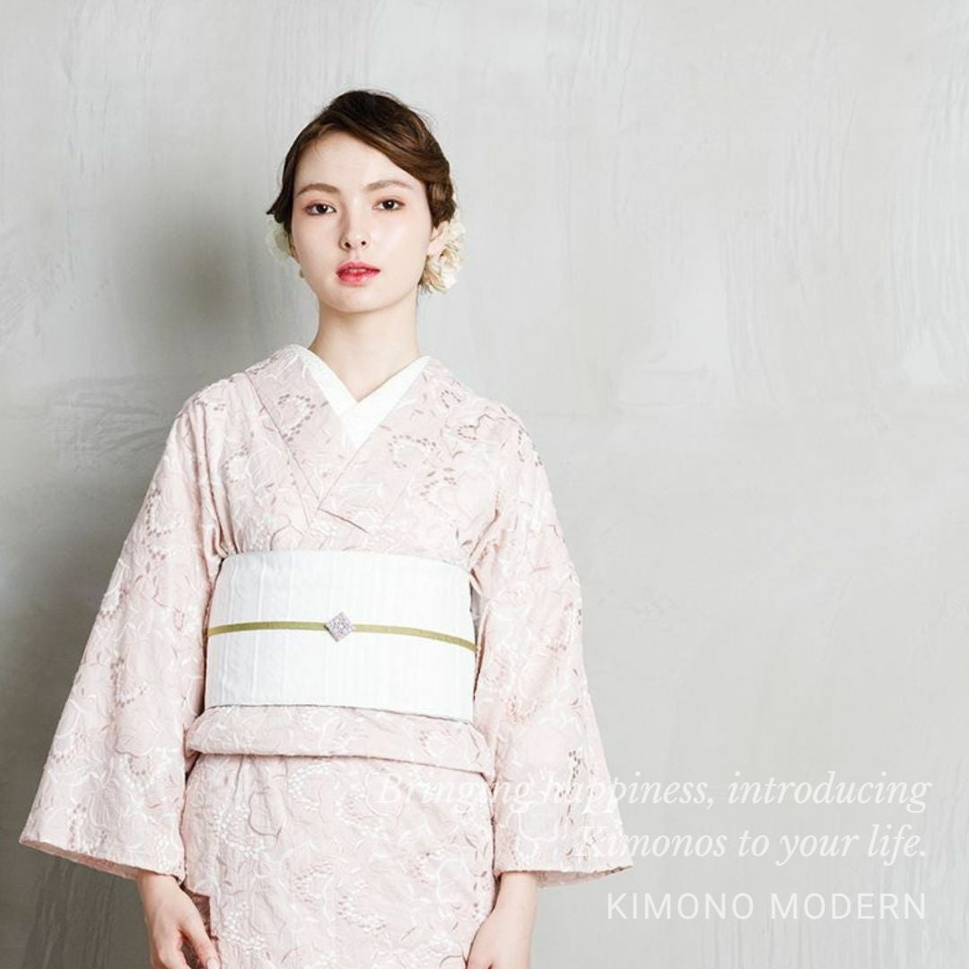 レース刺繍着物＞はんなり&ウツクシ、レース刺繍着物－葡萄－DARK gray