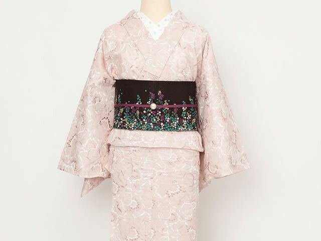 レース刺繍着物＞はんなり&ウツクシ、レース刺繍着物－葡萄－桃花