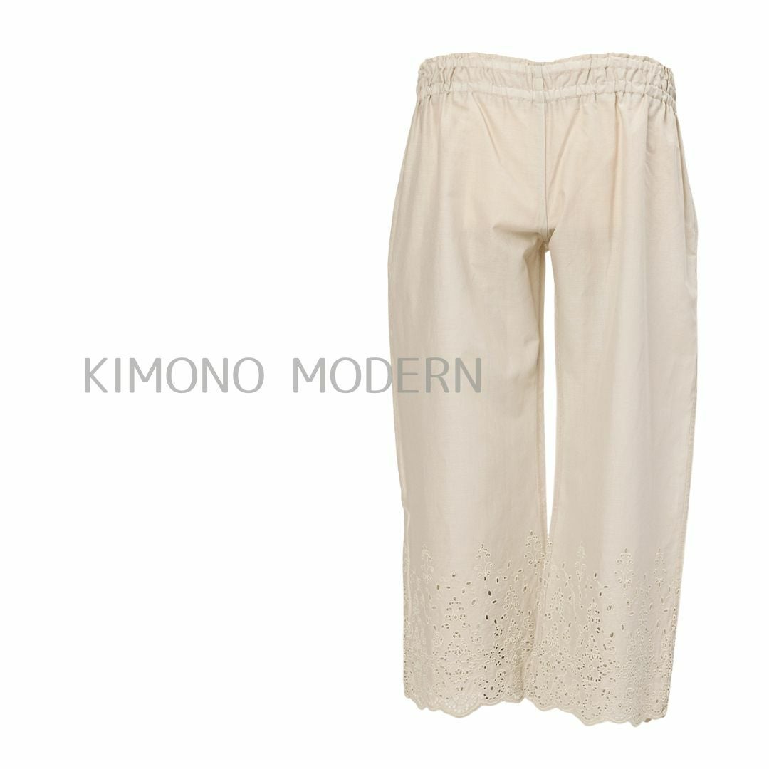 ワンピ襦袢＞普段着キモノにこれ一枚！Marrakech-PERL white（M/L