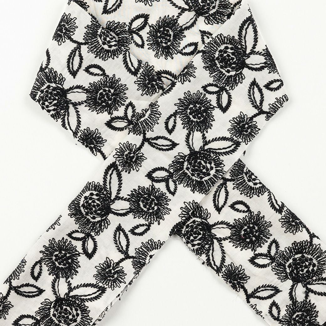 木綿刺繍のお半衿＞あざみ（2色） | 着物や浴衣なら和モダン着物・帯