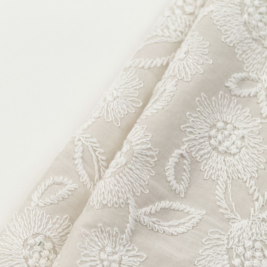 ＜木綿刺繍のお半衿＞あざみ（２色）