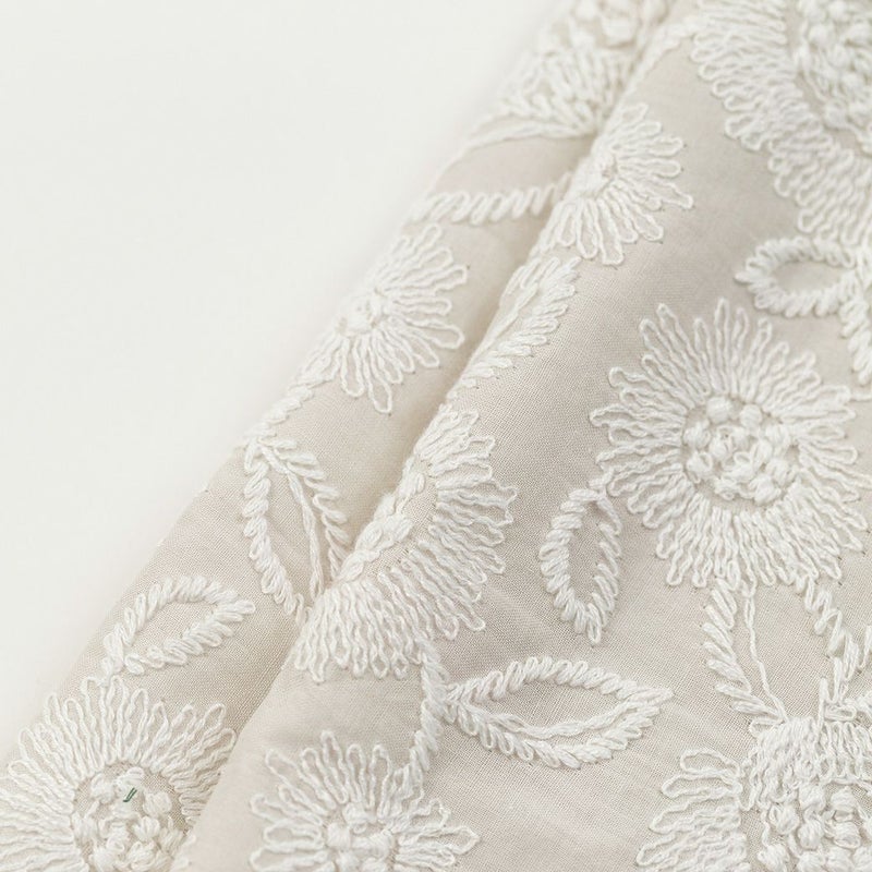 ＜木綿刺繍のお半衿＞あざみ（２色）