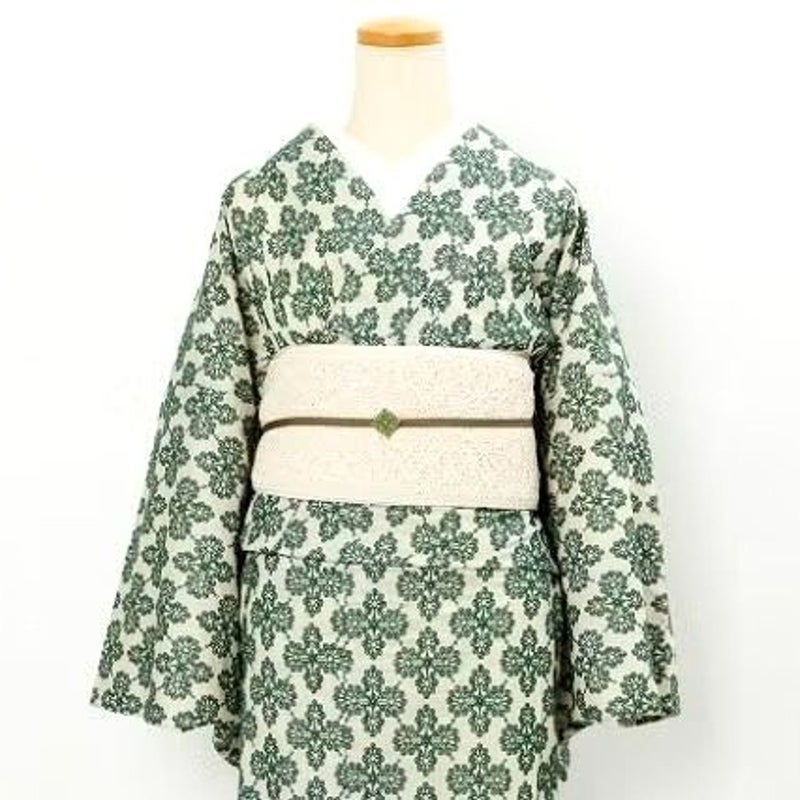 ＜レース刺繍着物＞MOROCCO-MOSS green