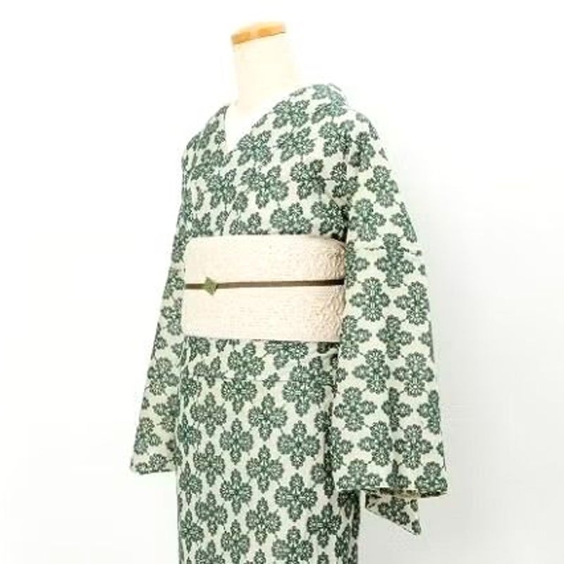 ＜レース刺繍着物＞MOROCCO-MOSS green