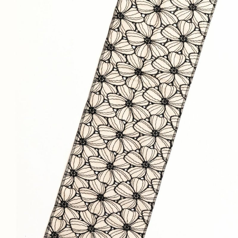 レース三連仮紐 アイボリー