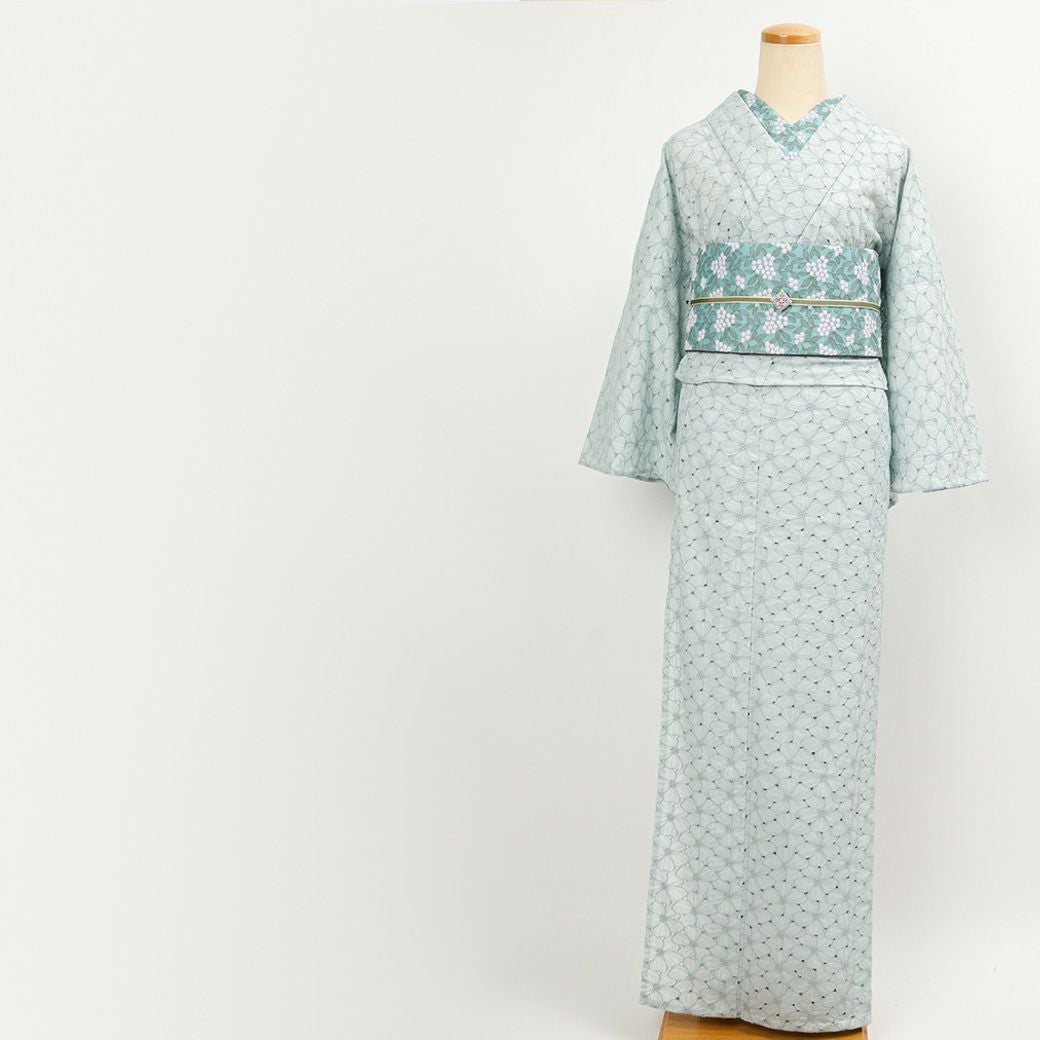 レース刺繍着物＞ハナミズキ－ water lily | 着物や浴衣なら和モダン