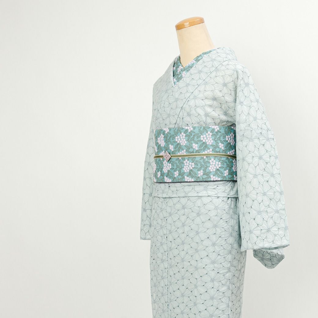 レース刺繍着物＞ハナミズキ－ water lily | 着物や浴衣なら和モダン