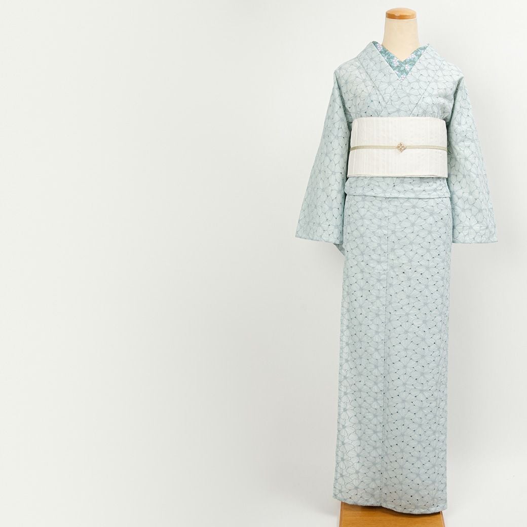 レース刺繍着物＞ハナミズキ－ water lily | 着物や浴衣なら和モダン