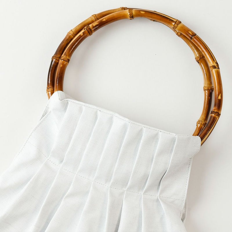 サンカクSYLEのリネンbag（2色・Bambooハンドル）