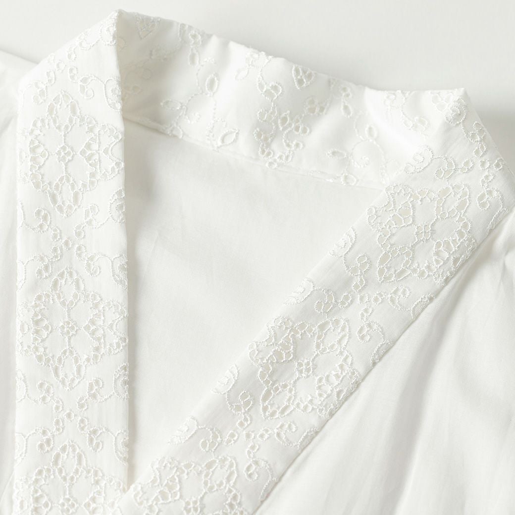 ワンピ襦袢＞普段着キモノにこれ一枚！Marrakech-PERL white（M/L