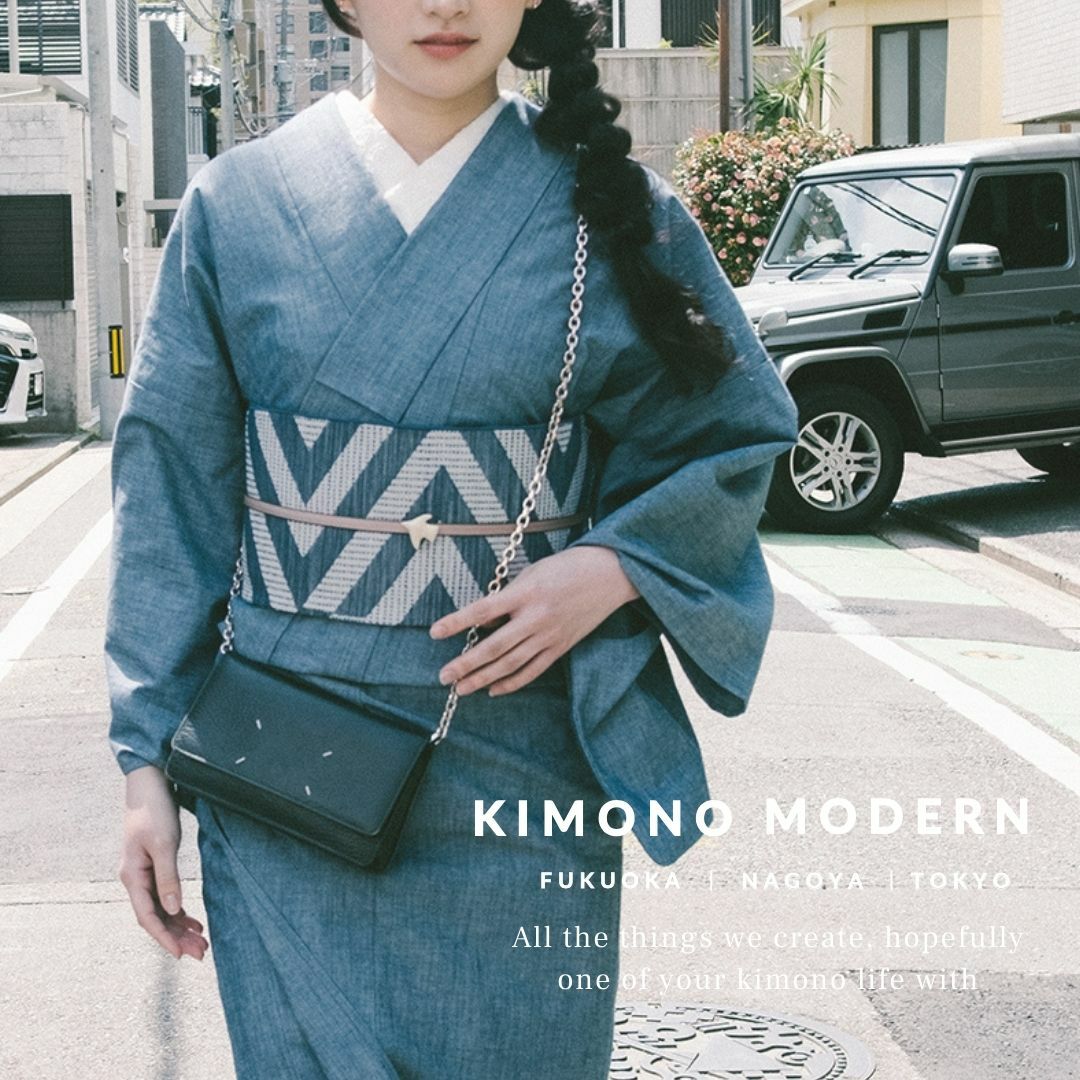 一点もの！　七五三　3歳　着物　デニム着物　おしゃれ　着物のみ　ハンドメイド デニム着物＞VINTAGE92610（オーガニックcotton100%） | 着物や浴衣