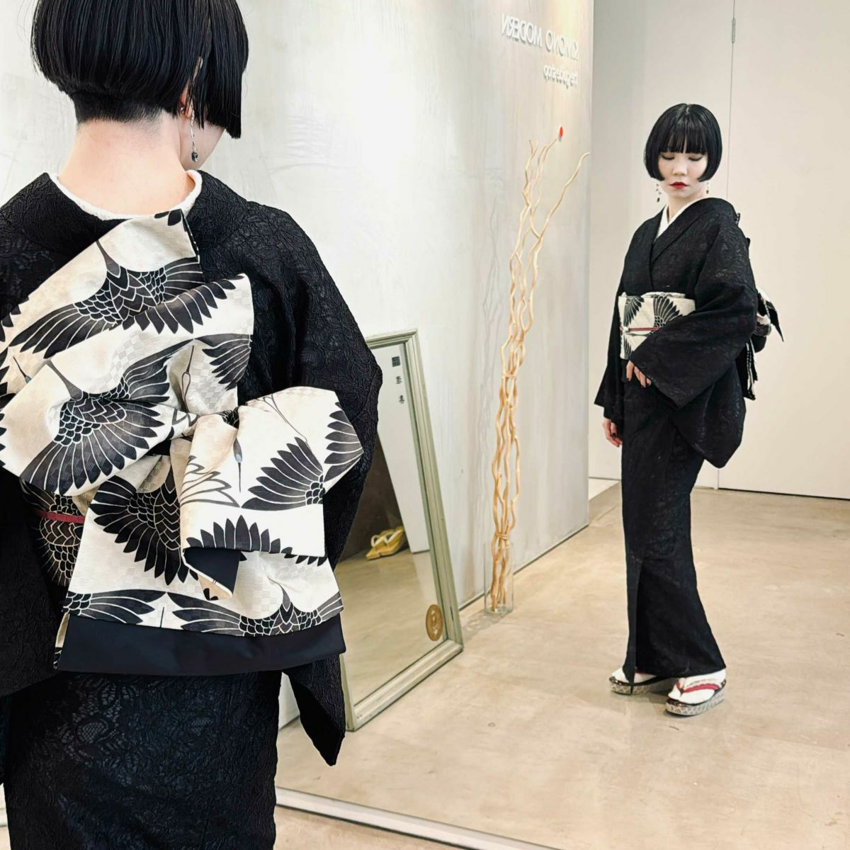 すぐにお届け＞おめかし綺麗め着物コーデ2点セットーDRESSY