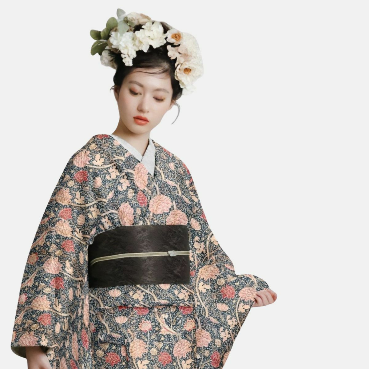 2way-夏キモノ浴衣ーBOTANICAL 祈りの森（セオα・Mサイズ） | 着物や