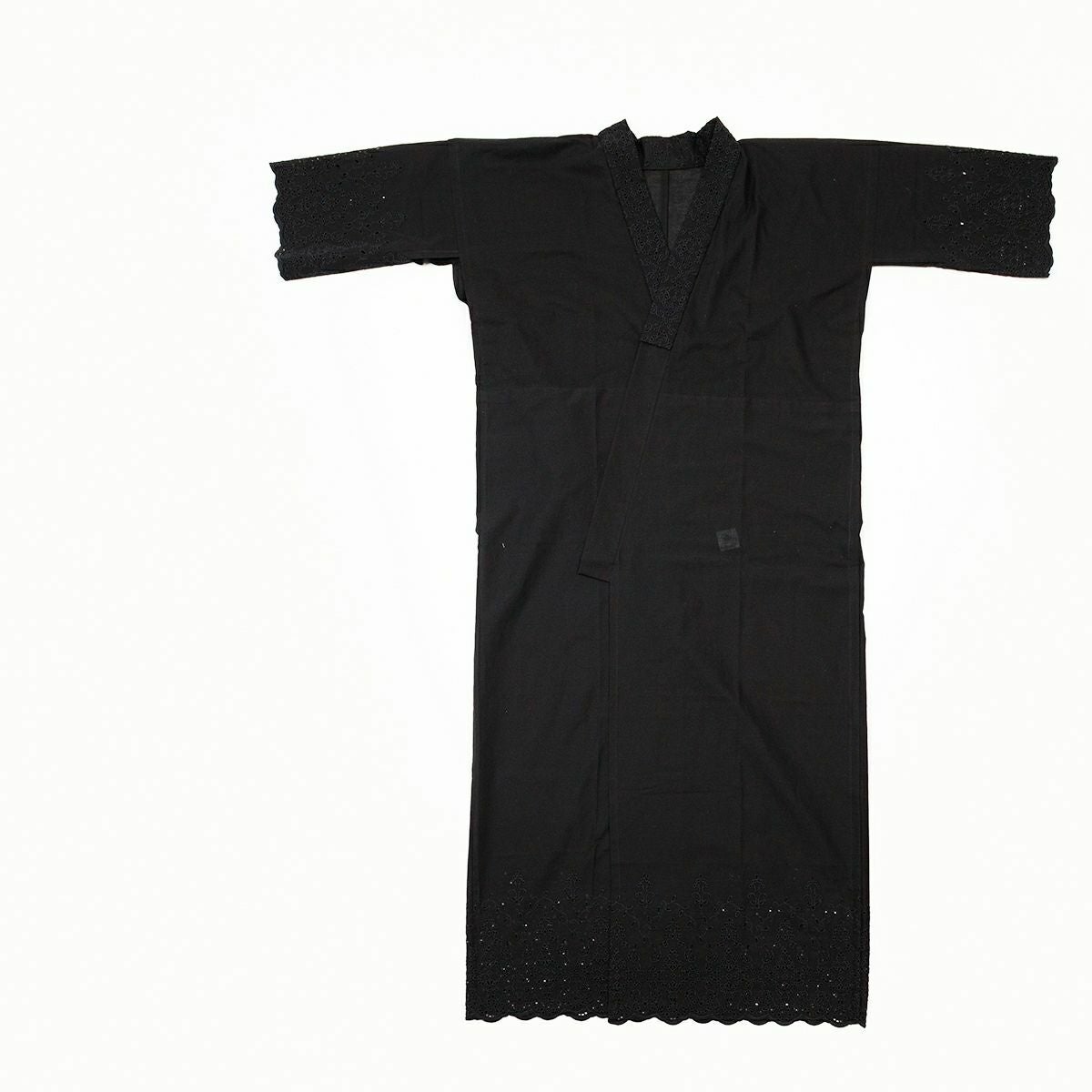 ほぼ新品‼️キモノモダン　完売品　＜ワンピ襦袢＞　黒　コットン100% ワンピ襦袢＞普段着キモノにこれ一枚！Marrakech-amber Night（M/L