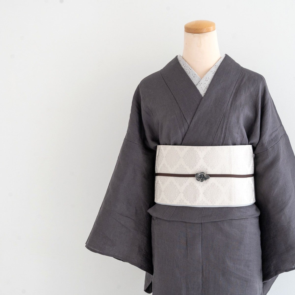 ✩.*˚人気半幅帯アラベスク/白磁/キモノモダン/リバーシブル 新色登場＜リバーシブル半幅帯＞アラベスク（4色） | 着物や浴衣なら和