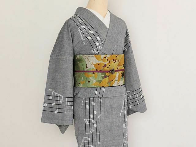 再入荷＞久留米絣 In My Life（綿100%・Gray） | 着物や浴衣なら和