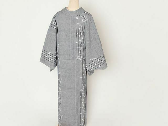 再入荷＞久留米絣 In My Life（綿100%・Gray） | 着物や浴衣なら和