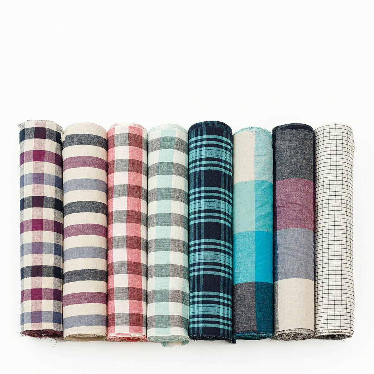 伊勢木綿＞綿麻-木漏れ日の丘（別送品｜綿50％・麻50％） | 着物や浴衣