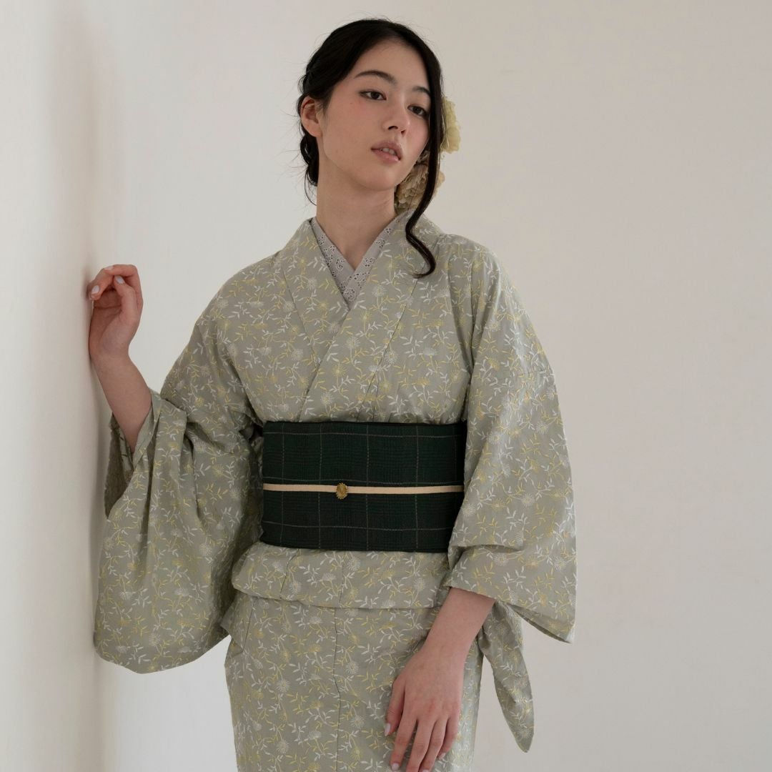 大人の兵児帯＞リバーシブル ・ブリティッシュトラッド MOSS | 着物や