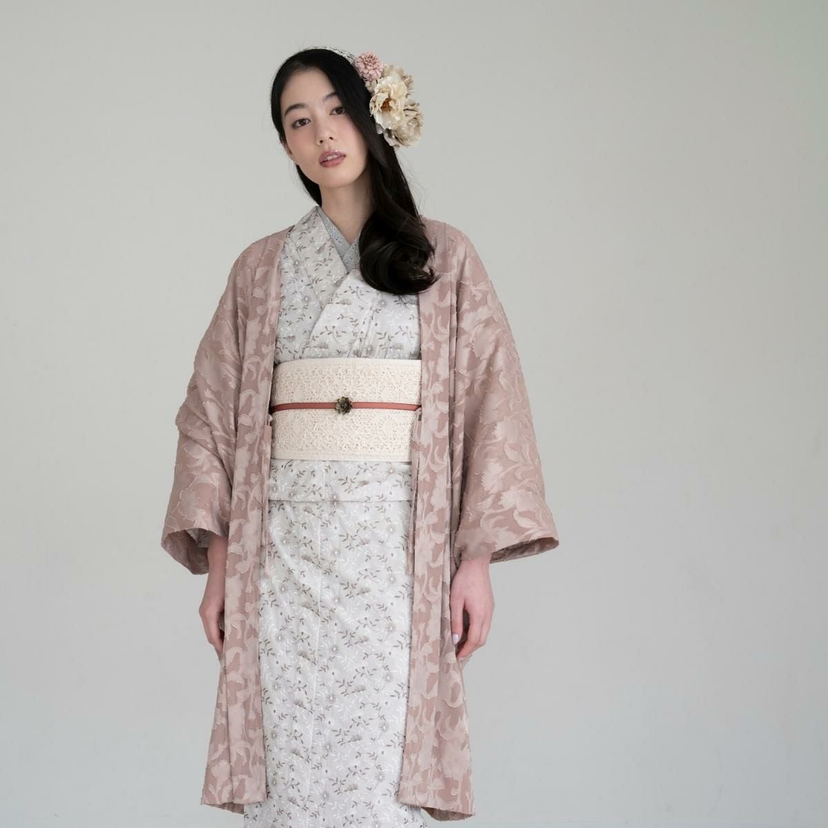 レース刺繍キモノーSpring Breeze-桜sakura（6サイズ｜オーダー品