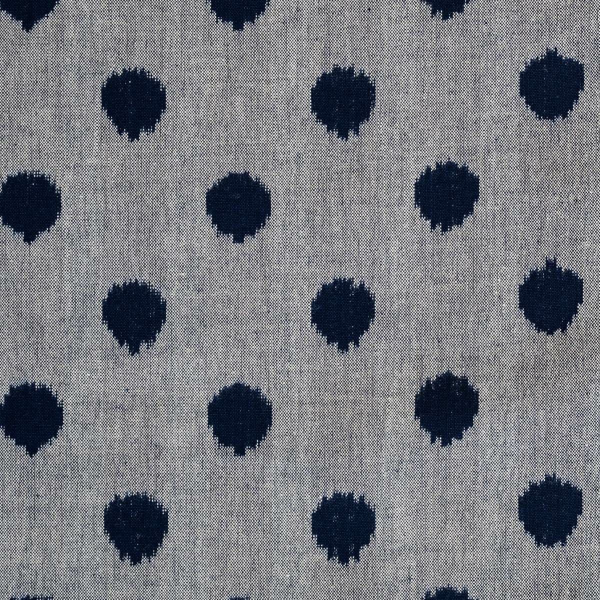 久留米絣＞現代的な色柄、昔ながらの伝統-POLKA DOTS gray（綿100
