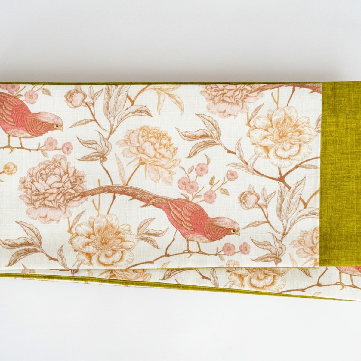 リバーシブル半幅帯 - シノワズリGARDEN（綿100%・16cm×390cm） | 着物